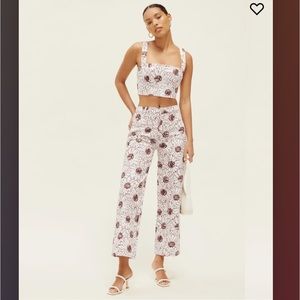 Reformation Sunny Cotton Denim Two Piece Set